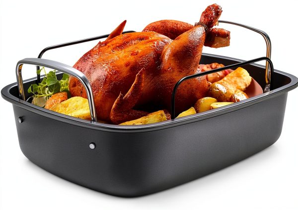 EWFEN Carbon Steel Roasting Pan Nonstick-0