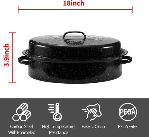 Kendane Roasting Pan Stainless Steel 18 inch Oven-1