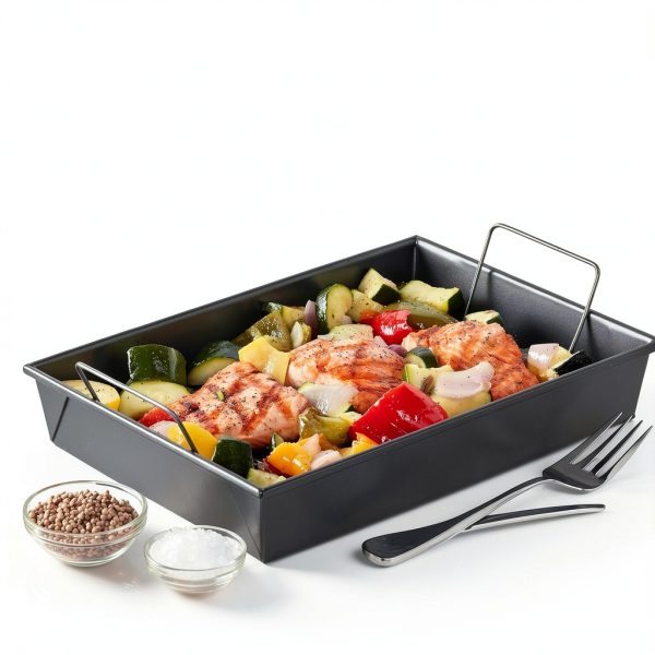 Chicago Metallic Roasting Pan Non-Stick Aluminized Steel-3