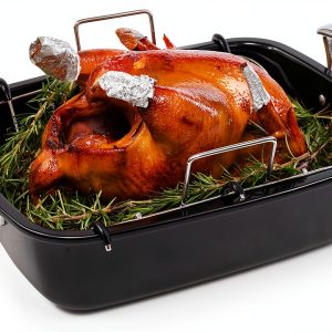 Turkey Roasting Pan UUKRAVE Carbon Steel 25lb-0