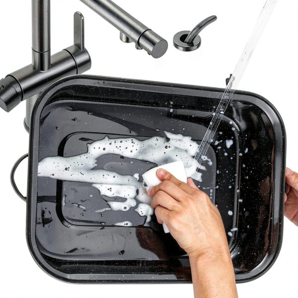 DIMESHY Roasting Pan Porcelain Enamel Dishwasher Safe-6
