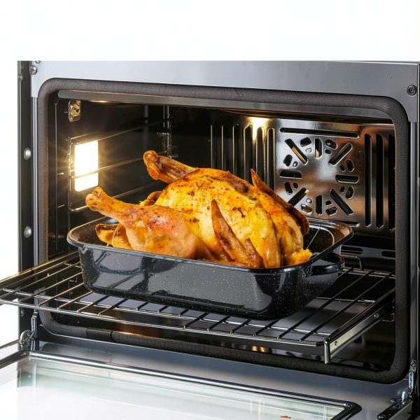 DIMESHY Roasting Pan Porcelain Enamel Dishwasher Safe-2