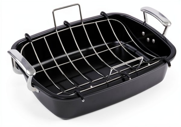Turkey Roasting Pan UUKRAVE Carbon Steel 25lb-6