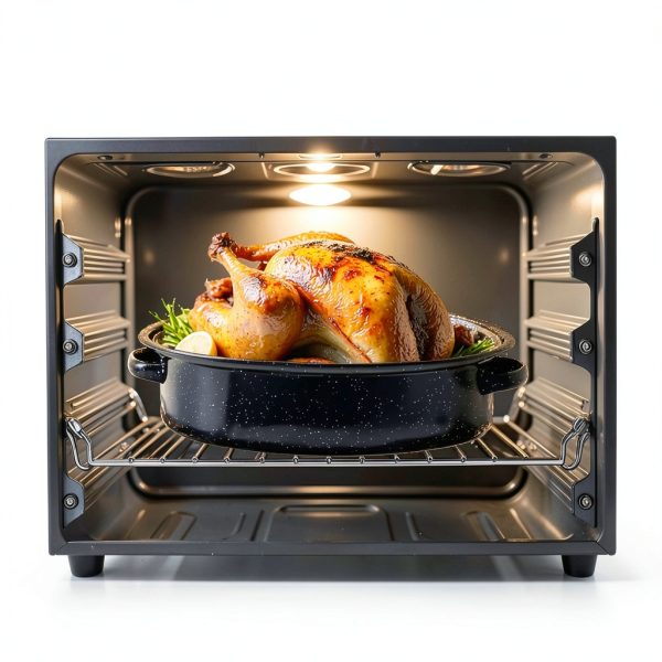 Granite Bowl Turkey Roaster Oval Carbon Steel 18in-5