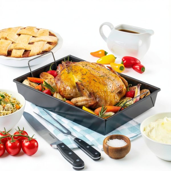 Chicago Metallic Roasting Pan Non-Stick Aluminized Steel-1