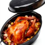 Granite Bowl Turkey Roaster Oval Carbon Steel 18in-0