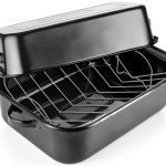 QPMR Roasting Pan Carbon Steel Dishwasher Safe 25lb Capacity-0