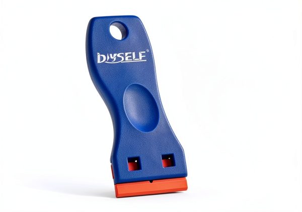DIYSELF Plastic Razor Blade Scraper 2 Pack with 100 Blades Blue-6
