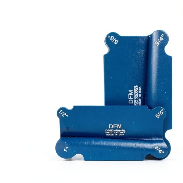Curved Cabinet Scraper Cards DFM Tool Works Steel Juice Groove Blue-1