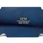 Curved Cabinet Scraper Cards DFM Tool Works Steel Juice Groove Blue-0