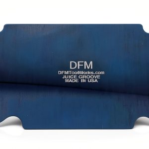 Curved Cabinet Scraper Cards DFM Tool Works Steel Juice Groove Blue-0