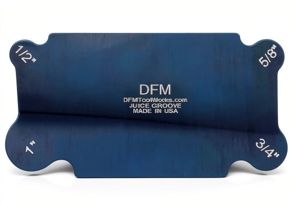 Curved Cabinet Scraper Cards DFM Tool Works Steel Juice Groove Blue-0