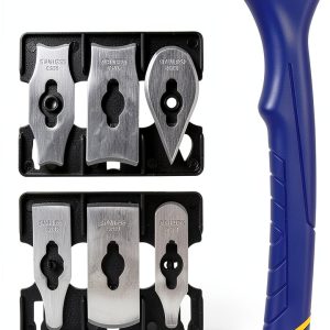 Paint Scraper MANUFORE Soft Grip Contour Set with 6 Steel Blades-0