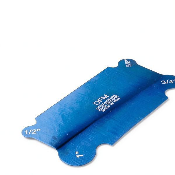Curved Cabinet Scraper Cards DFM Tool Works Steel Juice Groove Blue-2