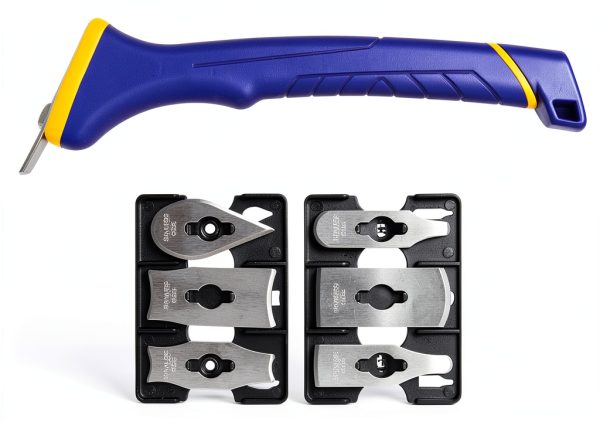 Paint Scraper MANUFORE Soft Grip Contour Set with 6 Steel Blades-6