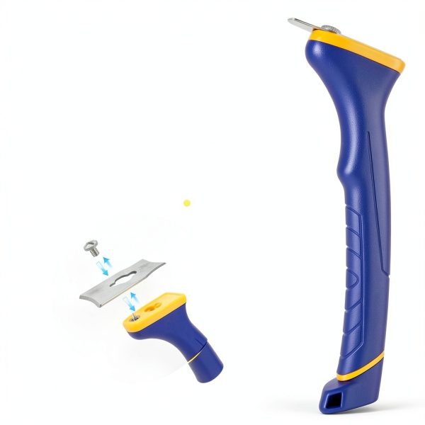 Paint Scraper MANUFORE Soft Grip Contour Set with 6 Steel Blades-2