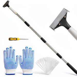 Floor Scraper Greeily Adjustable Long Handle Steel Paint Scraper-0