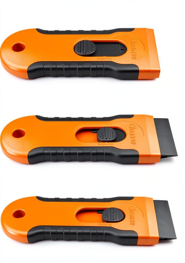 Razor Blade Scraper with 15 Extra Blades: Multi-Surface Cleaning Tool for Glass, Ceramic Cooktops, Ovens, Glass Top Stoves and Foot - Removes Burned-On Food, Tough Stains, Dirt, Stickers, and Paint-5