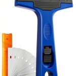 Razor Blade Scraper 4" with 10 Replacement Blades for Glass, Tile,-0