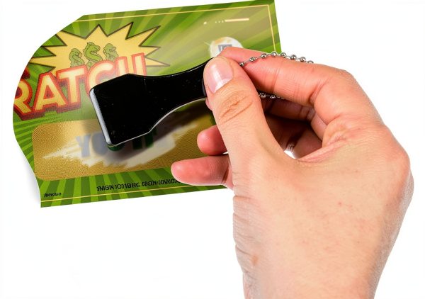 Lottery Ticket Scratcher 10pcs Plastic Keychain Tool by Salbsever-2