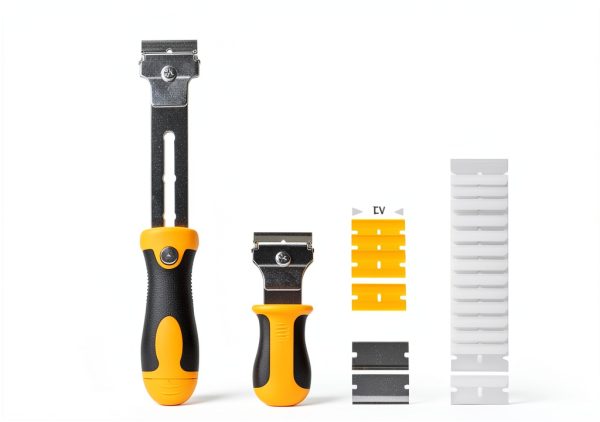 Bates Razor Blade Scraper Set Adjustable Handle with 20 Extra Blades-1