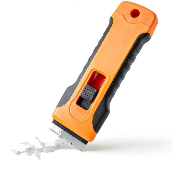 Razor Blade Scraper Tool with 5pcs Extra Blades, Cleaning Razor Scraper, Glass Top Stove Scraper for Oven Door, Cooktop Scraper, Glass Scraper Cleaning Paint-1
