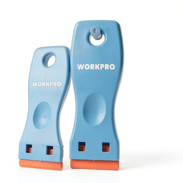 Plastic Razor Blade Scraper by WORKPRO 3-Piece Set with 120 Blades-4