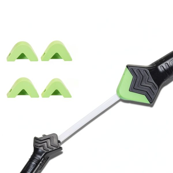 Caulking Tool 3 in 1 Caulking Grout Removal Sealant Finishing Tool Bathtub Caulk with Stainless Head, Caulk Remover Glass Glue Angle Scraper for Bathroom, Kitchen,Floor,Window,Sink Joint,Frames-4