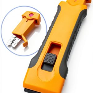 Razor Blade Scraper Tool with 5pcs Extra Blades, Cleaning Razor Scraper, Glass Top Stove Scraper for Oven Door, Cooktop Scraper, Glass Scraper Cleaning Paint-0