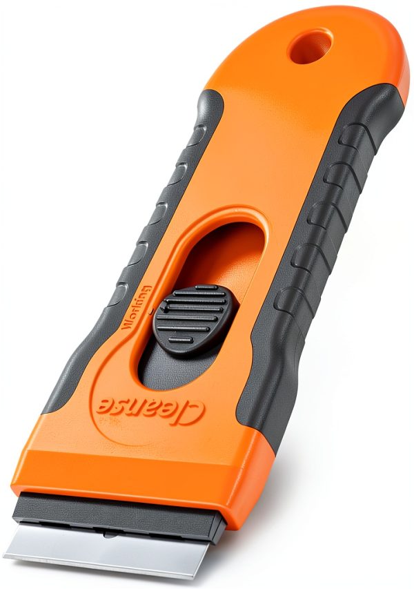 Razor Blade Scraper with 15 Extra Blades: Multi-Surface Cleaning Tool for Glass, Ceramic Cooktops, Ovens, Glass Top Stoves and Foot - Removes Burned-On Food, Tough Stains, Dirt, Stickers, and Paint-0