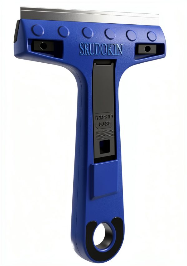 Razor Blade Scraper 4" with 10 Replacement Blades for Glass, Tile,-1