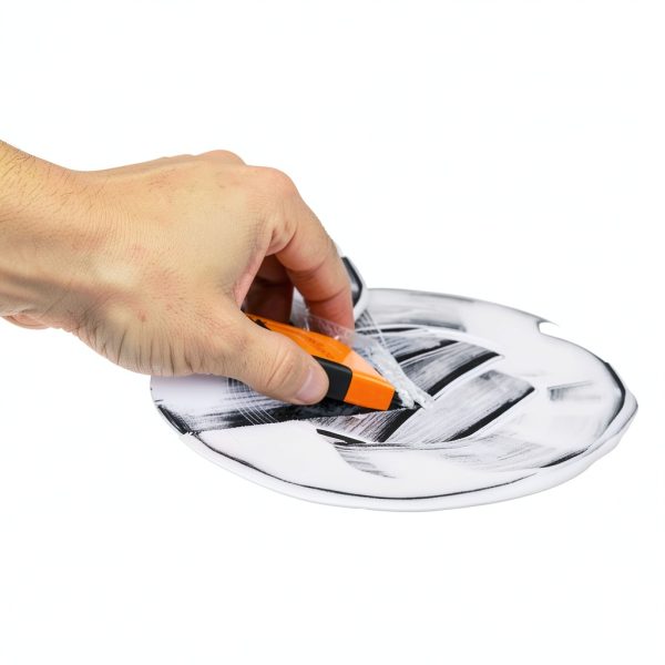 Razor Blade Scraper with 15 Extra Blades: Multi-Surface Cleaning Tool for Glass, Ceramic Cooktops, Ovens, Glass Top Stoves and Foot - Removes Burned-On Food, Tough Stains, Dirt, Stickers, and Paint-1